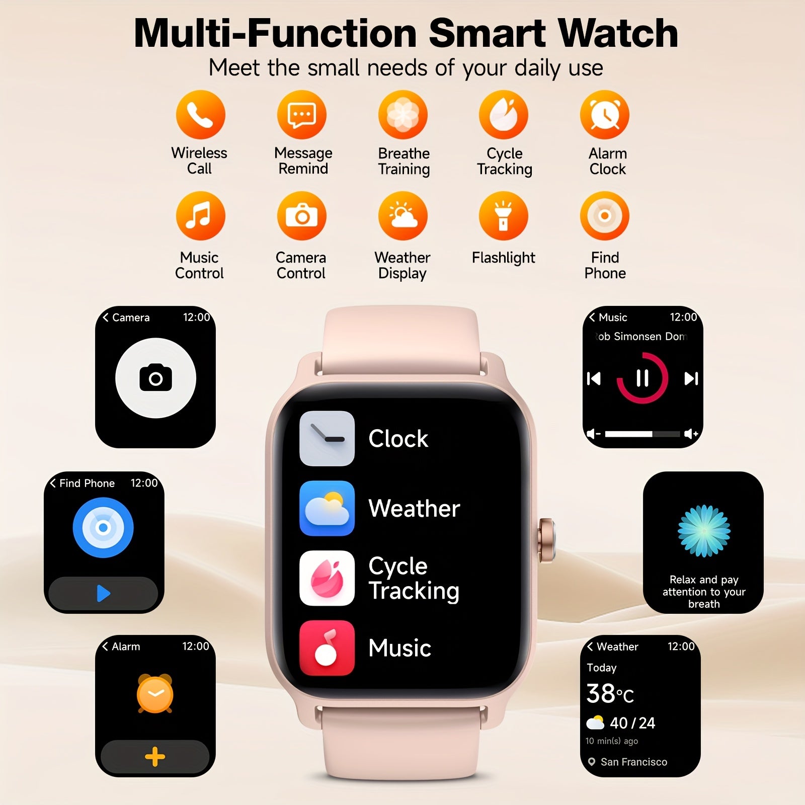 mothers day gift   womens smart watch mens wireless