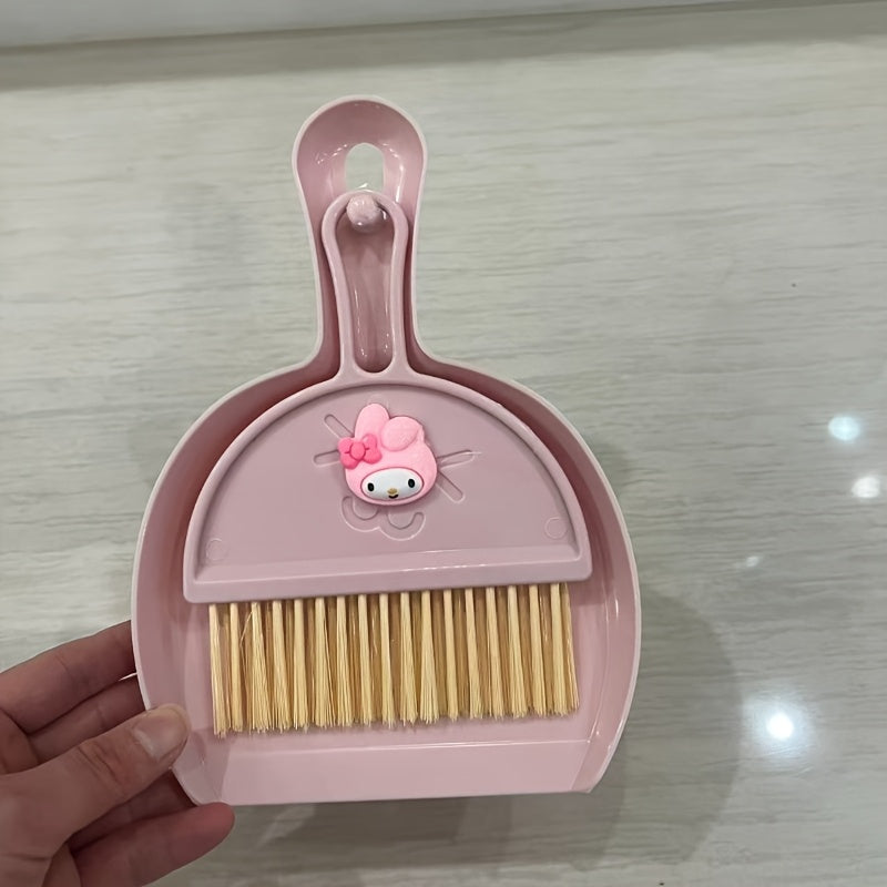 handheld broom cartoon cute desktop cleaning set