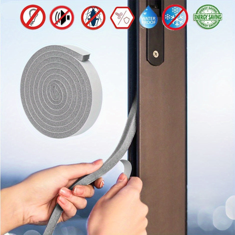 2 rolls self   sponge foam weather stripping tape