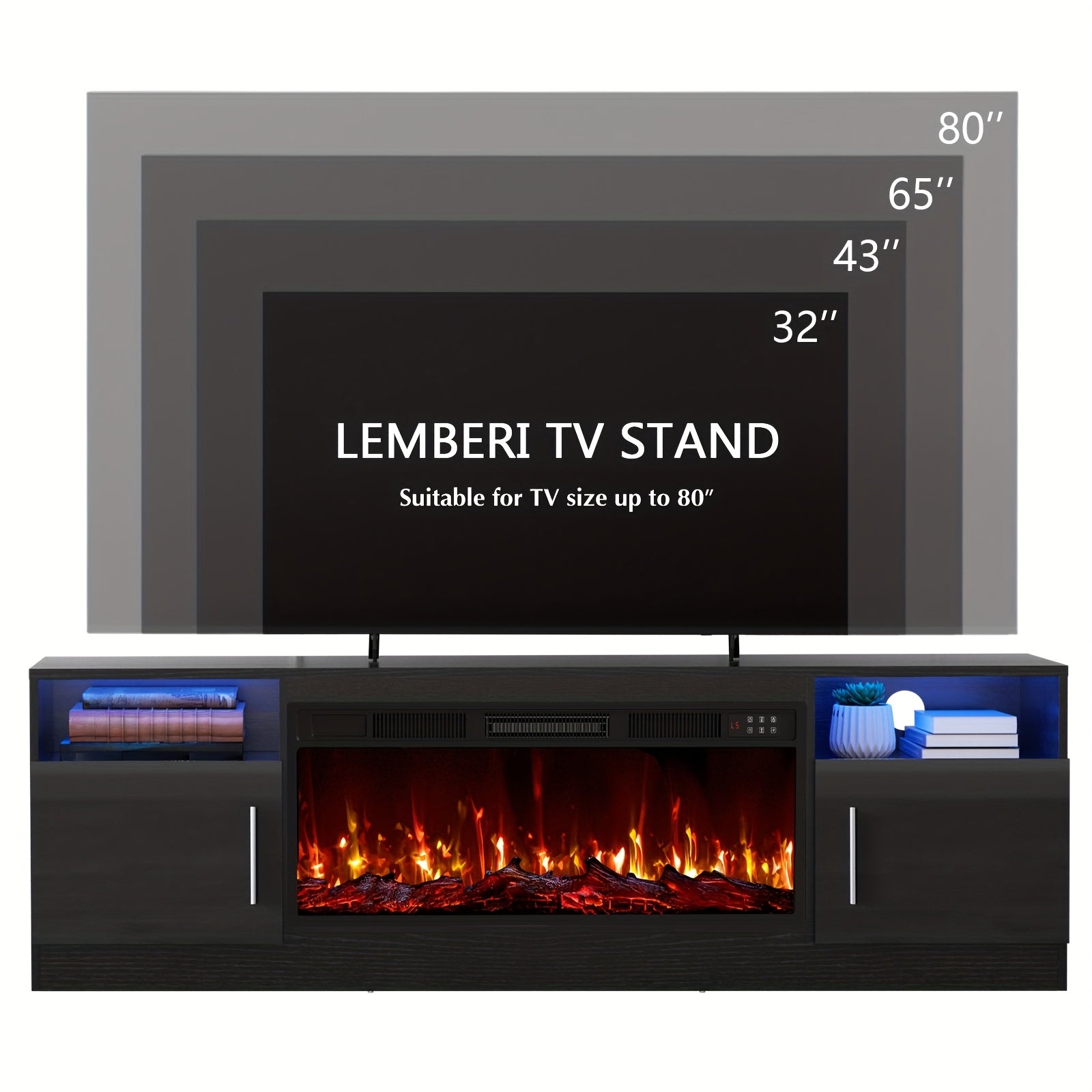 fireplace tv stand 36 fireplace 80   modern wood high