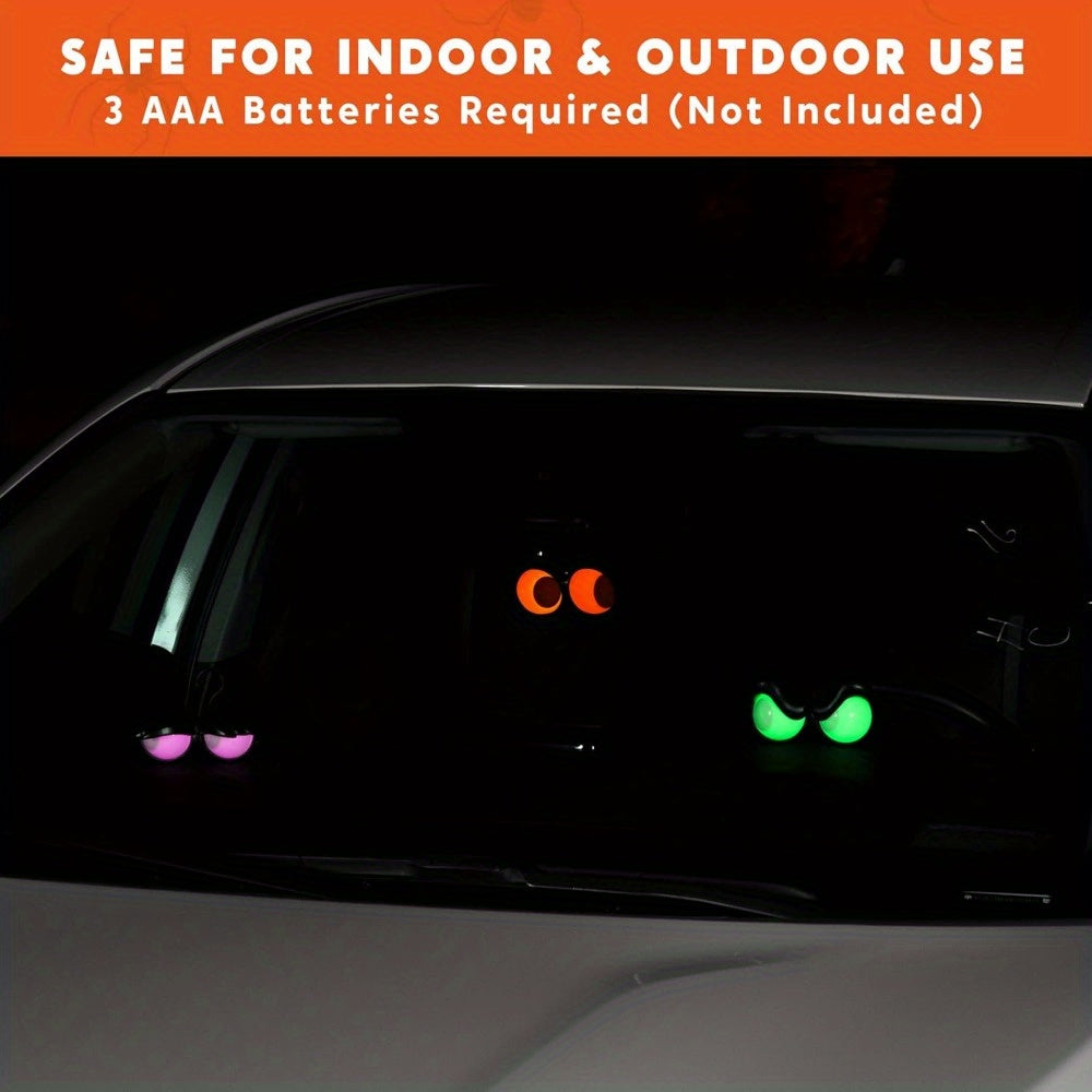 3 pack flashing   eye lights timer outdoor indoor
