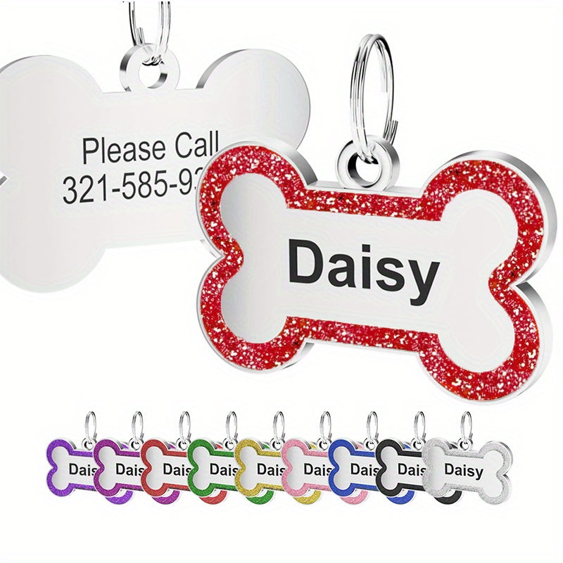 1pc bella personalized dog tag custom stainless steel id