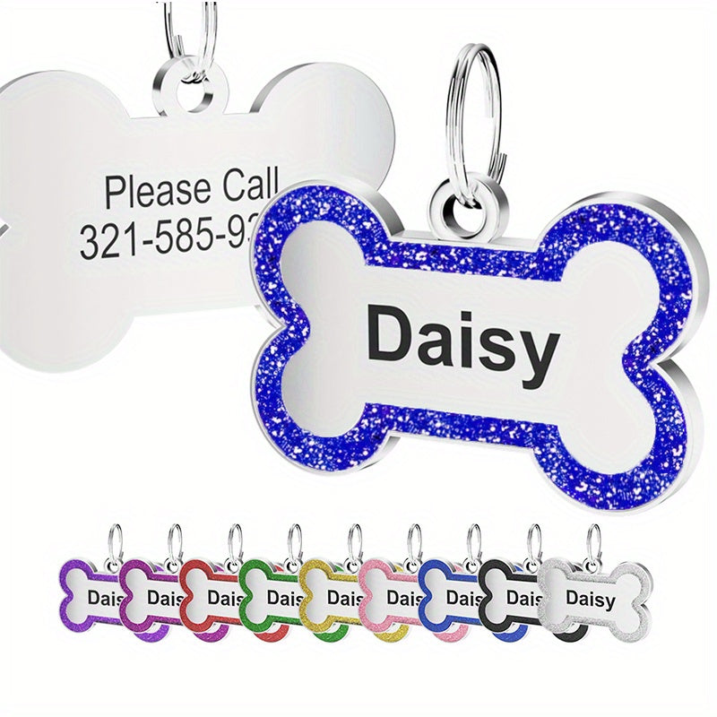 1pc bella personalized dog tag custom stainless steel id