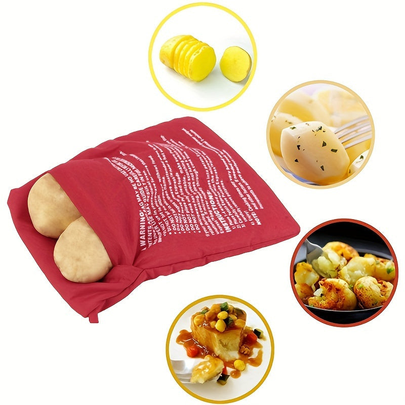 1pc reusable microwave potato cooker bag   baked