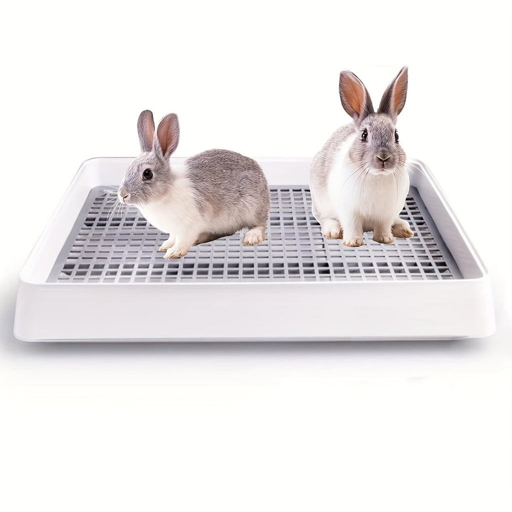 rabbit litter box large corner pet toilet odor proof sturdy