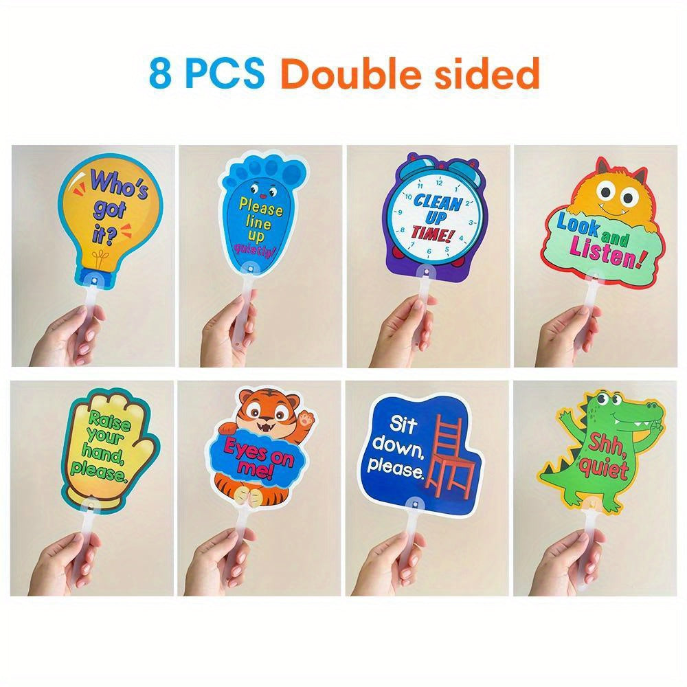 8pcs   cartoon class sign teacher
