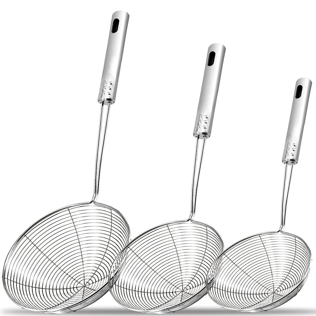 1 stainless steel   web design strainer spoon