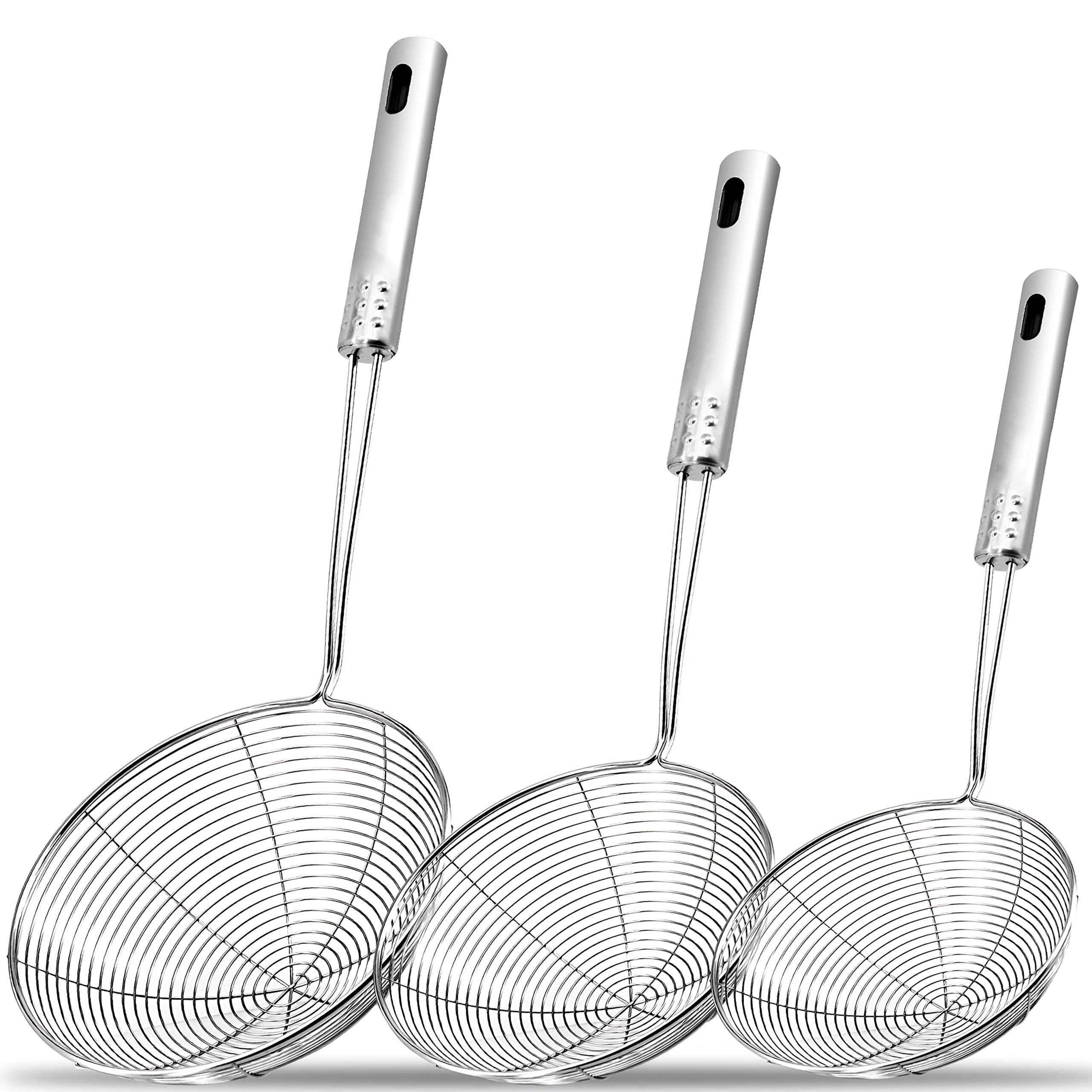 1 stainless steel   web design strainer spoon