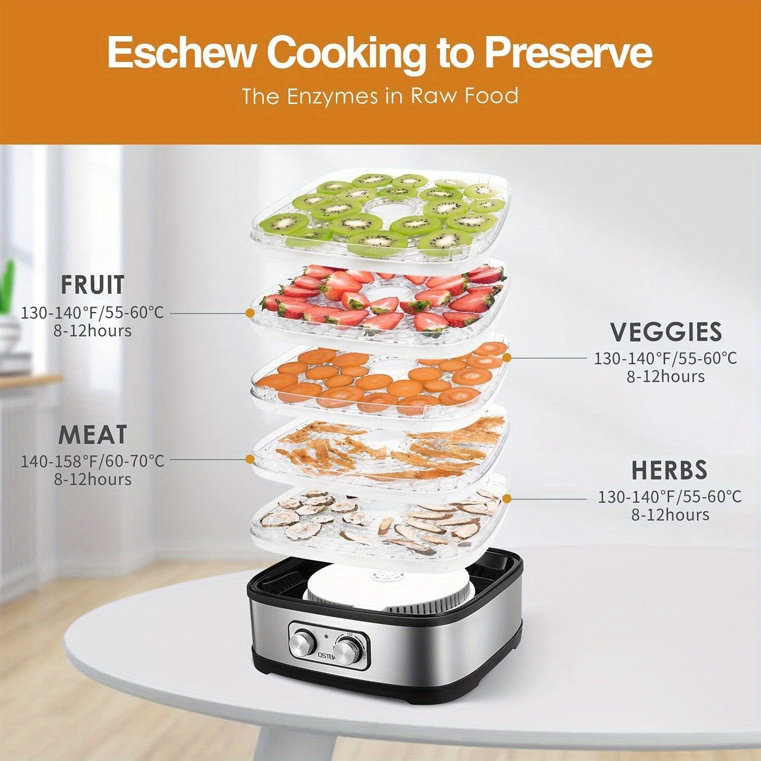 food dehydrator dehydrator food jerky fruits herbs