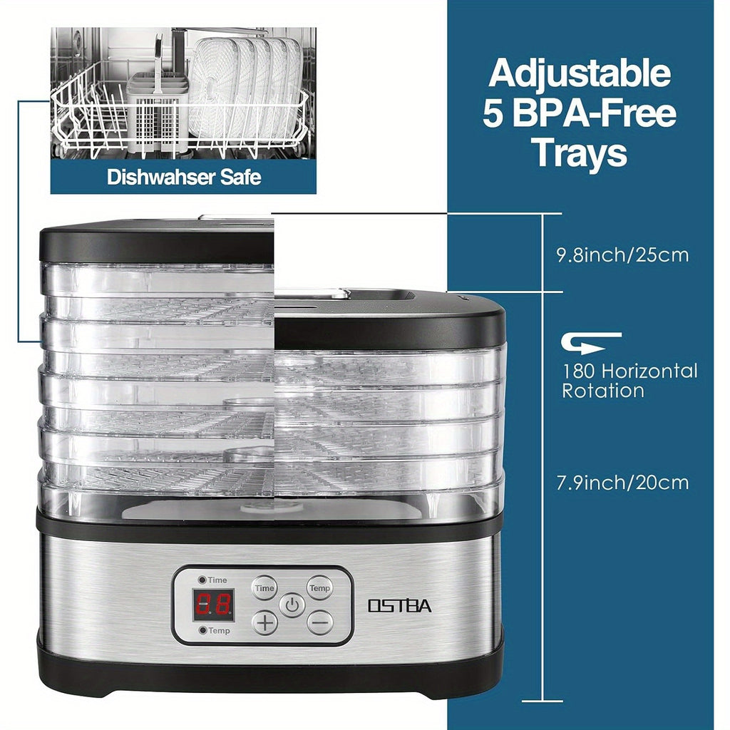 food dehydrator machine adjustable temperature 72h