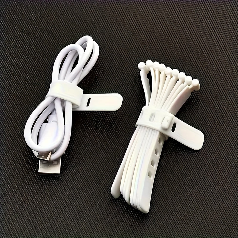8pcs plastic cable organizer   a desktop storage