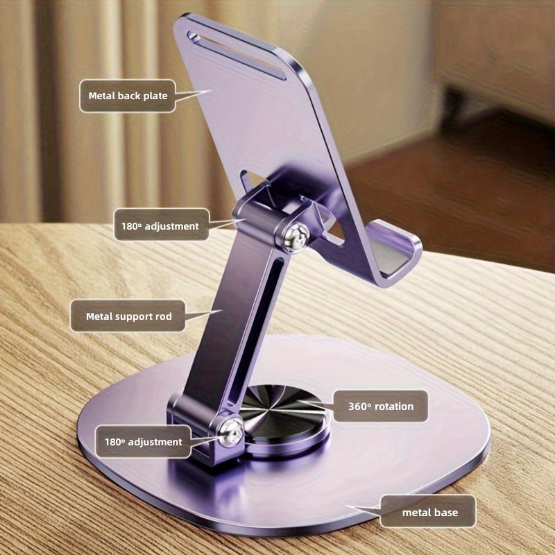aluminum alloy phone stand waterproof 360 rotating desk
