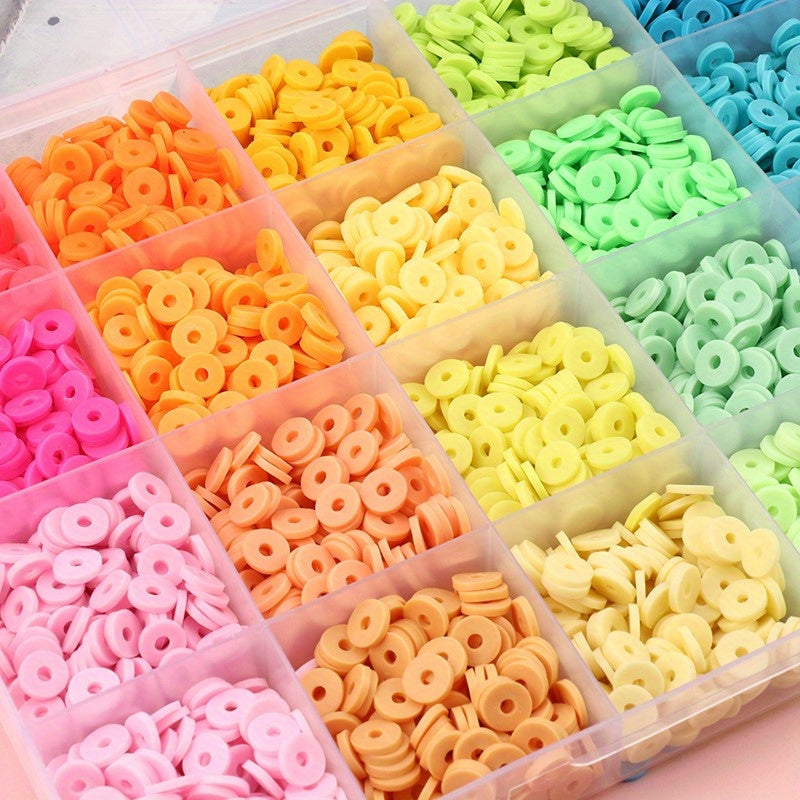 2190pcs 5100pcs clay beads bracelet making kit polymer beads