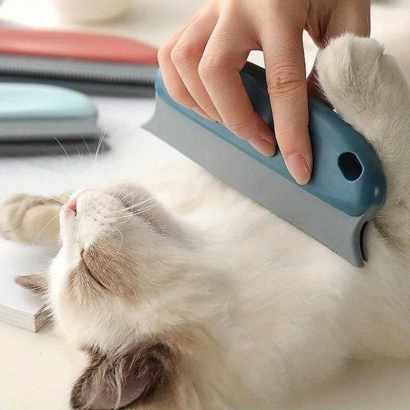 pet hair removal brush scratch resistant rubber bristles