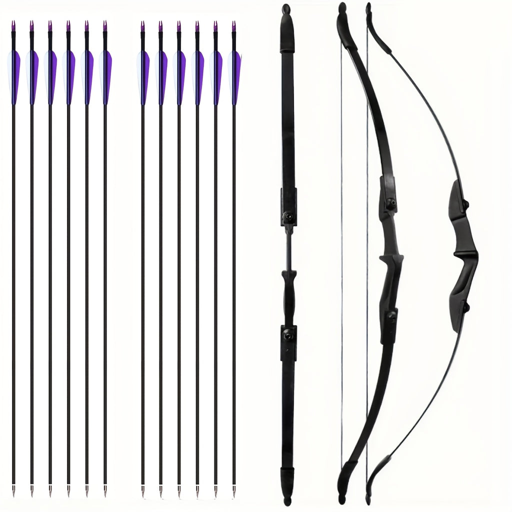 57 inch recurve bow arrow set featuring a 30lbs 40lbs
