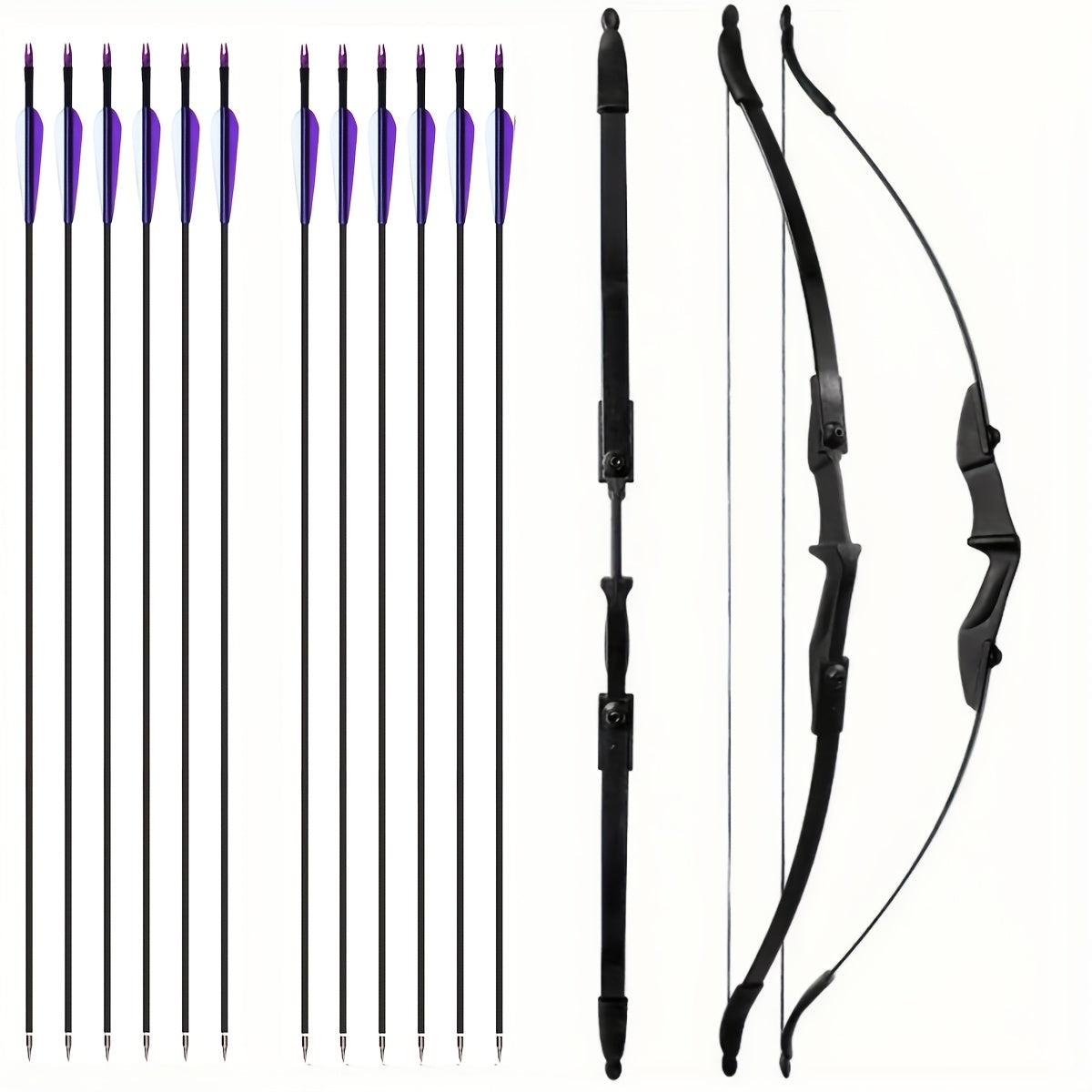 57 inch recurve bow arrow set featuring a 30lbs 40lbs