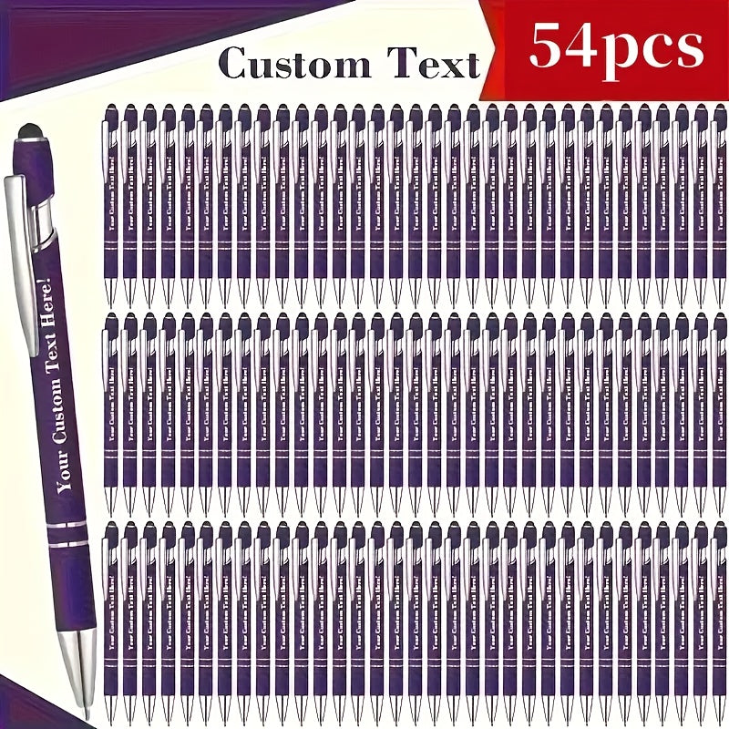 customizable engraved ballpoint pen set 18 mixed colors