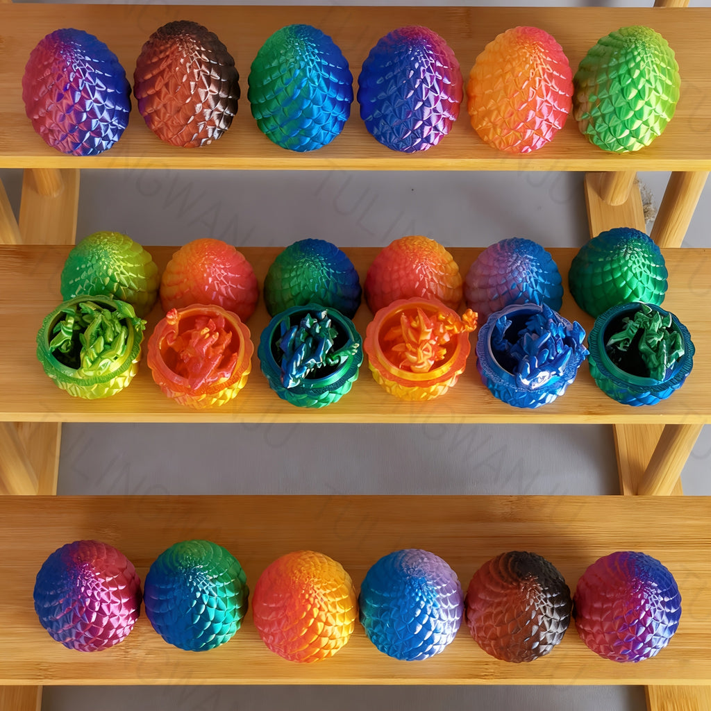 40pcs 3d printed dragon egg set decorative sculptures