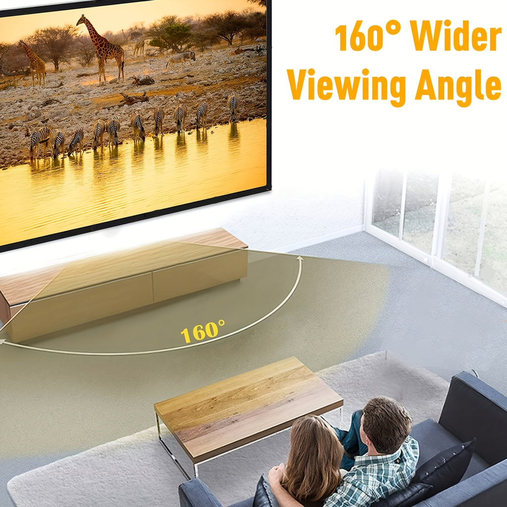60 inch 4k portable projection screen foldable high