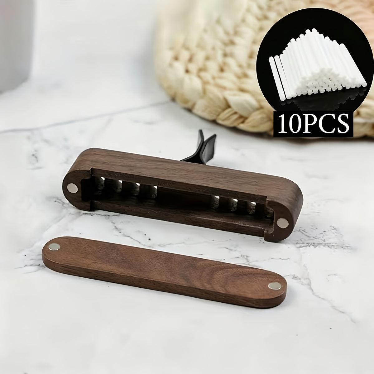 10pcs sponge strips 1pc air outlet solid wood magnetic flip