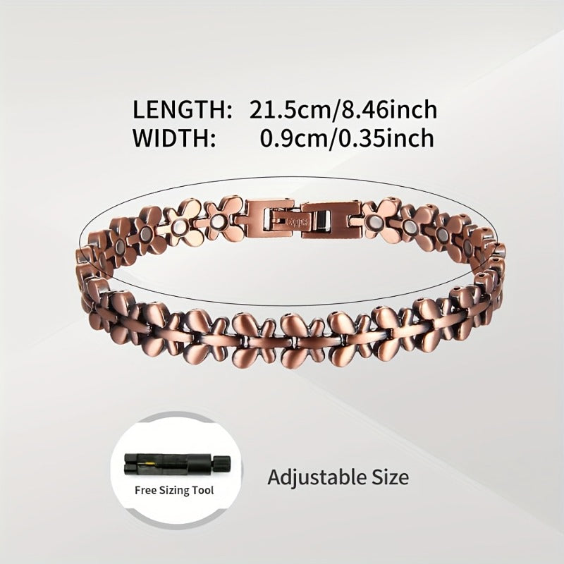 two stylish copper bracelets ladies featuring a