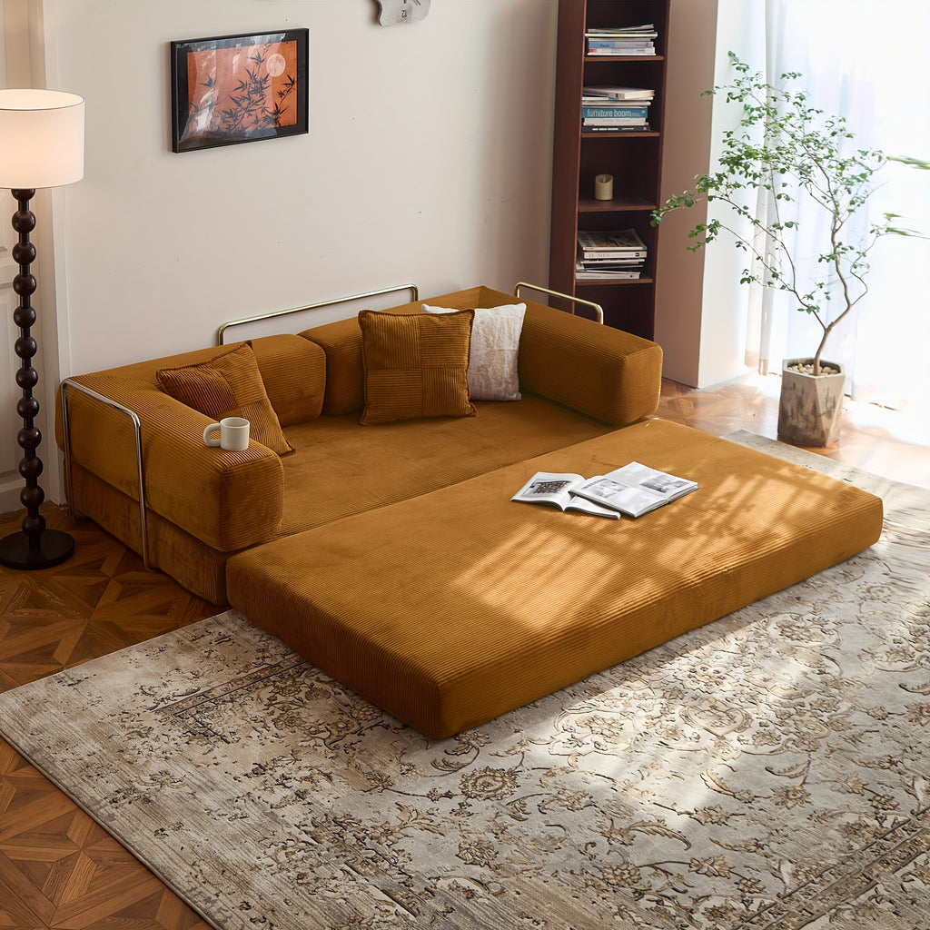 bed foam mattress corduroy upholstery