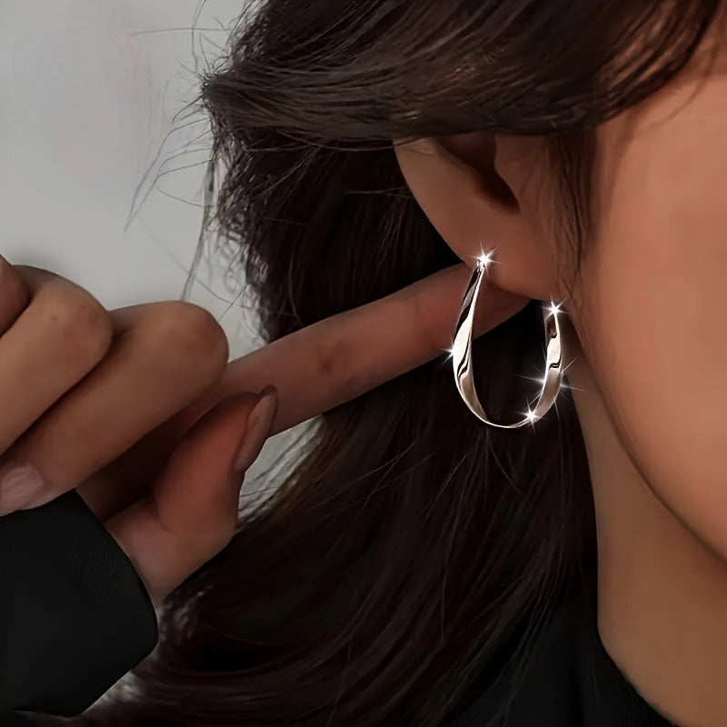 unique twisted design womens earrings hypoallergenic perfect
