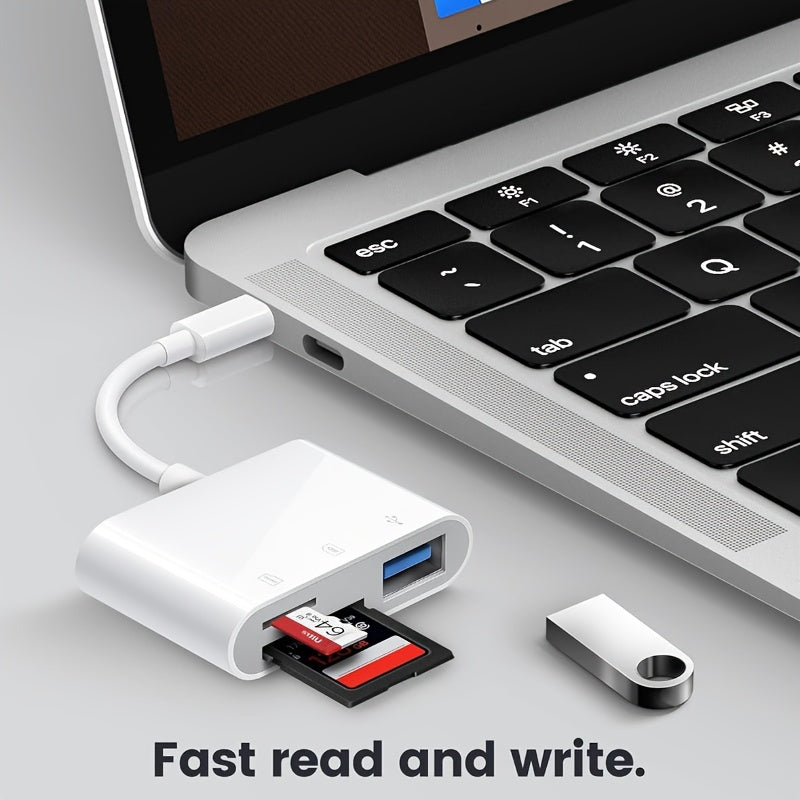 3 in 1 usb c sd card reader fast transfer