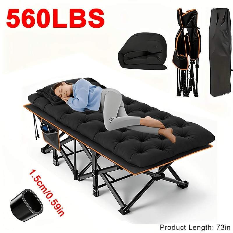 outdoor folding bed camping bed flip mattress foldable guest