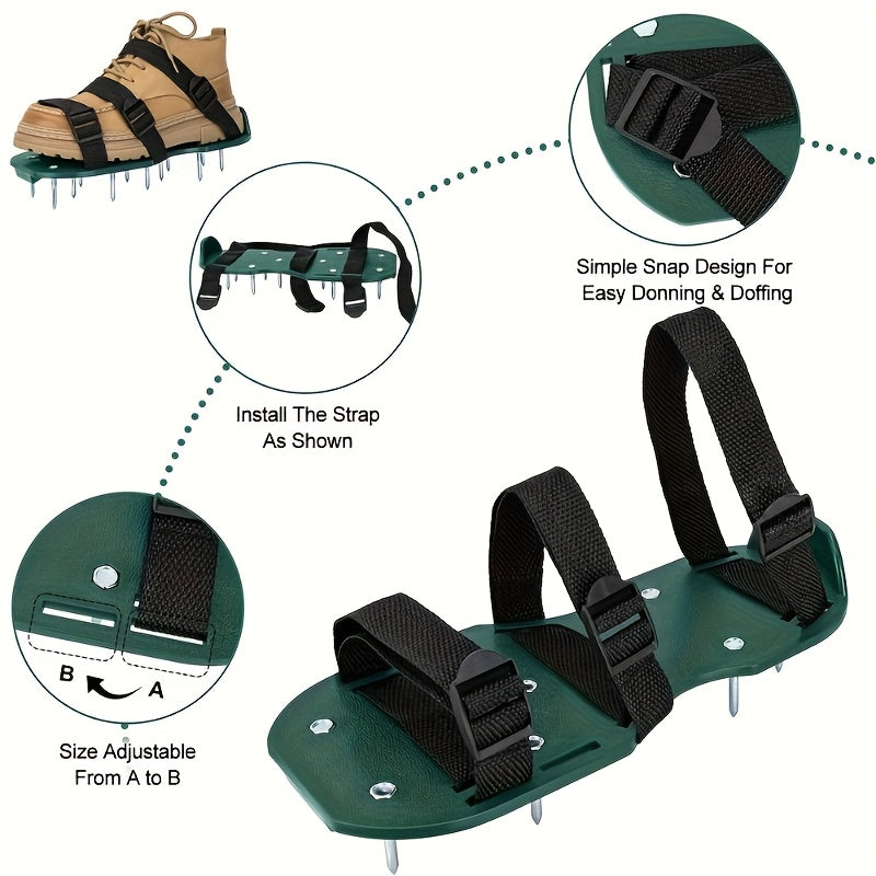 garden aeration shoes lawn spike shoes inflatable aeration
