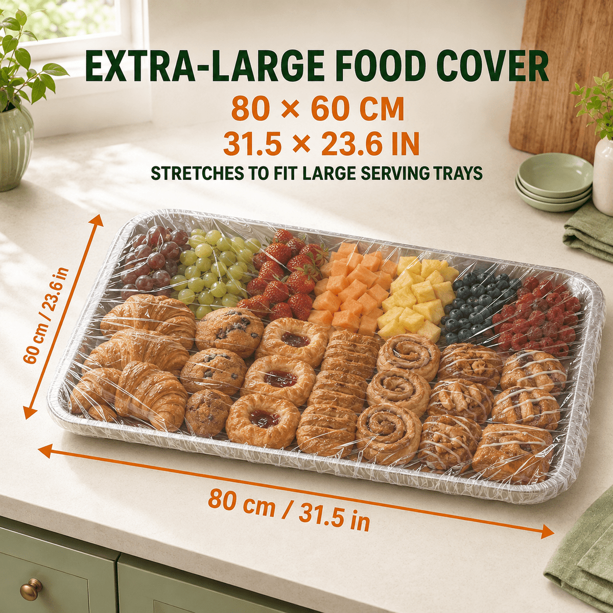 31 5  23 6 xxl extra large elastic food cover 30pcs