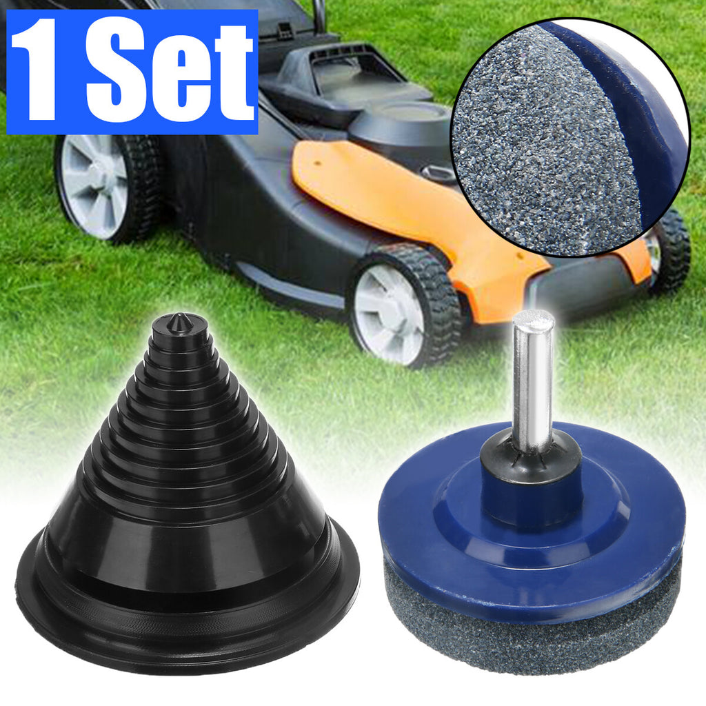universal lawn mower blade sharpener designed rotary mowers