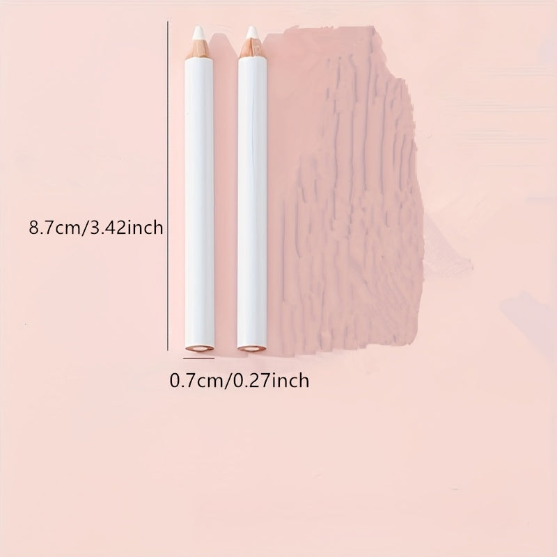 2pcs high visibility white tailor chalk pencils suitable