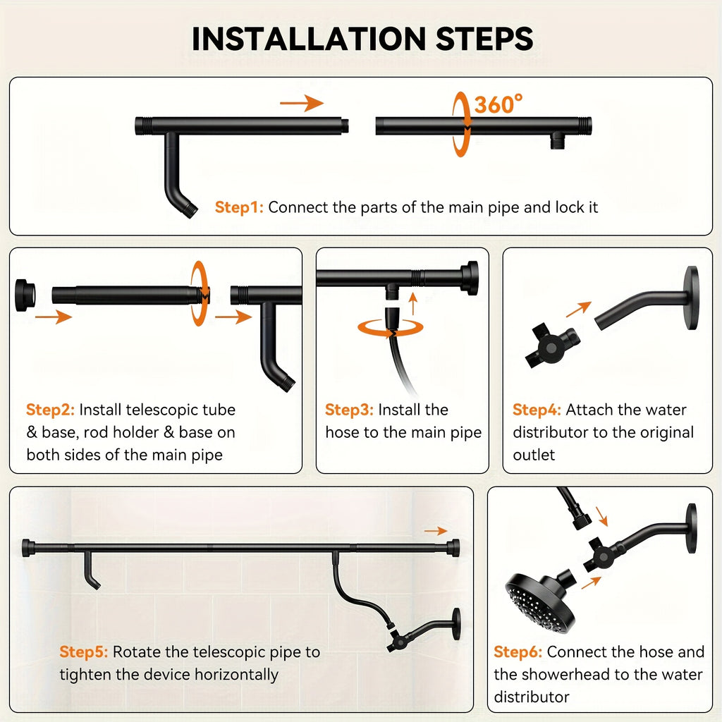 dual shower head system couples high pressure shower heads 3