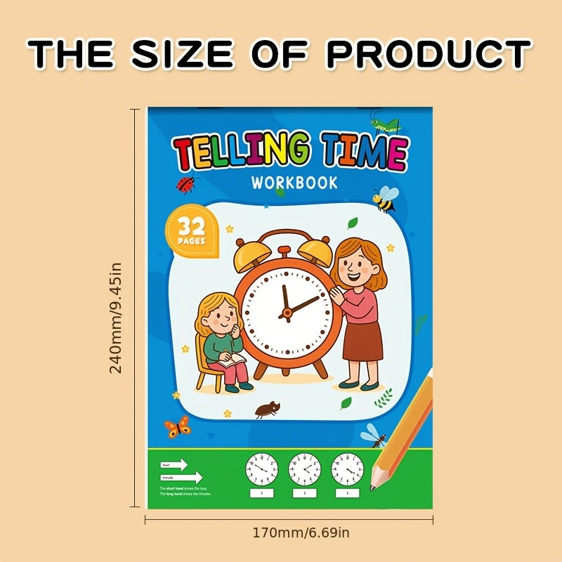 workbook children learn   time suitable homeschooling