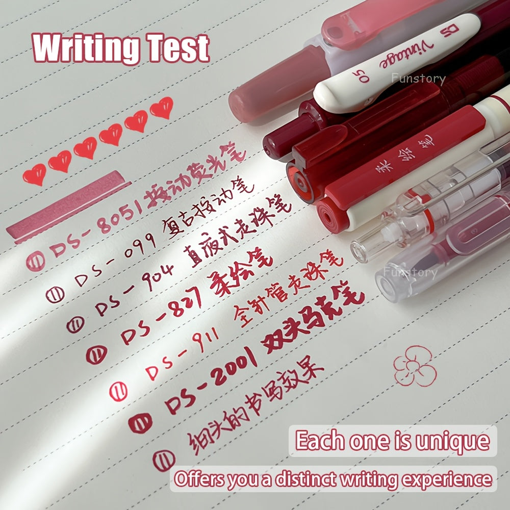 6pcs gel pen colored   calligraphy pens 0 5mm fine