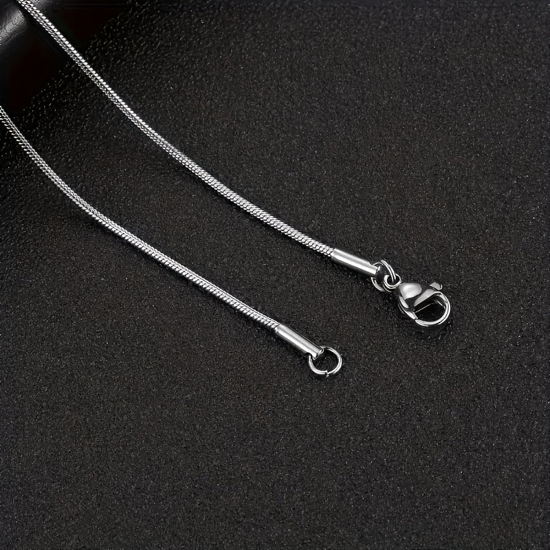 1pc 316l stainless steel thin   chain necklace 2mm