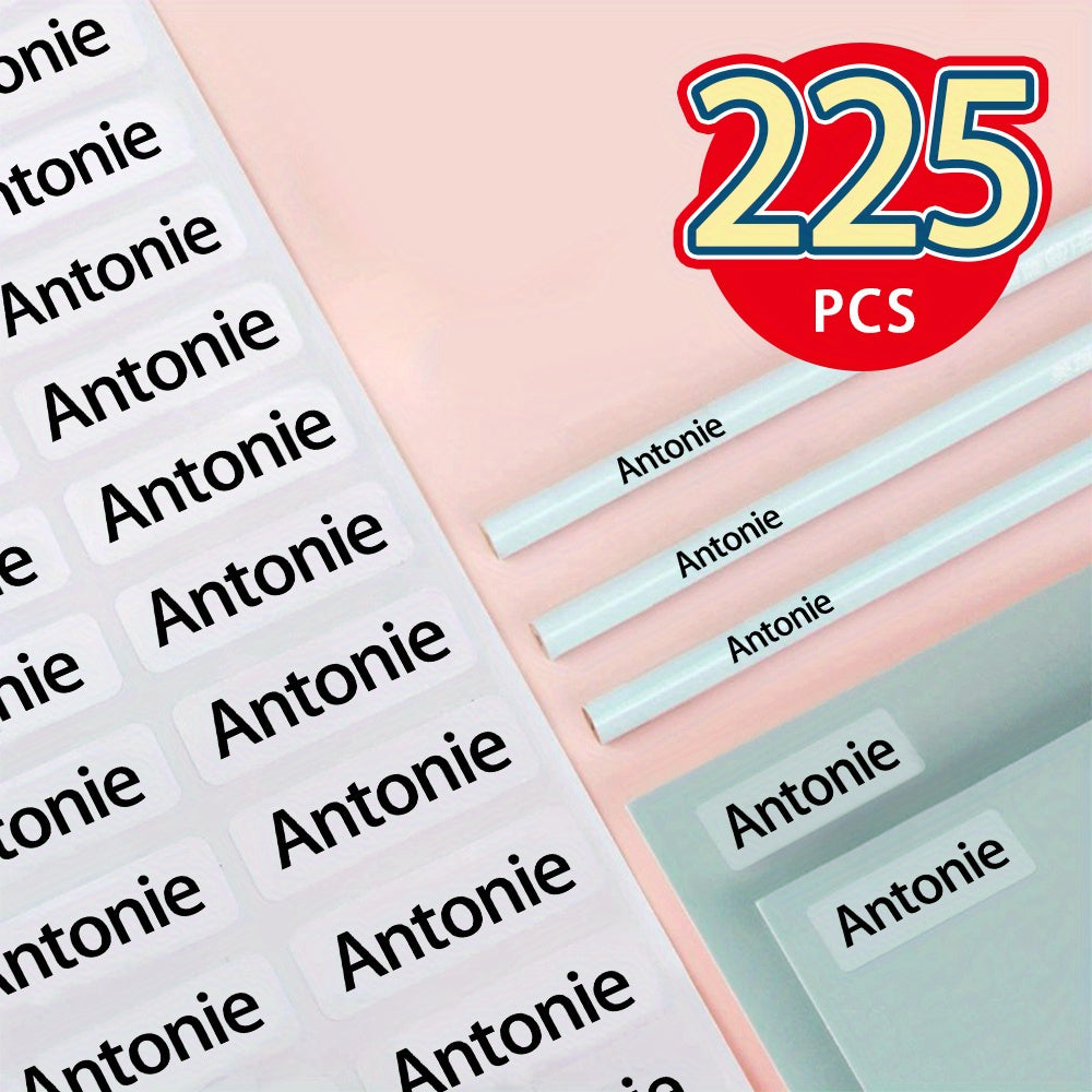 45 900  minimalist transparent name stickers