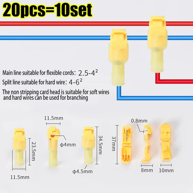 20 50 100pcs quick self stripping electrical