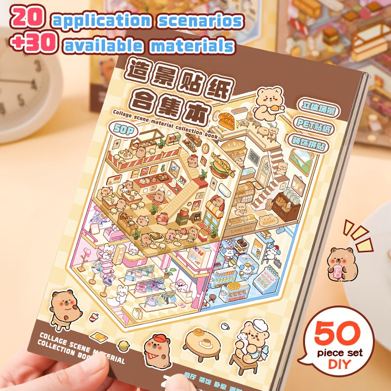 50pcs scene sticker   stickers including 30