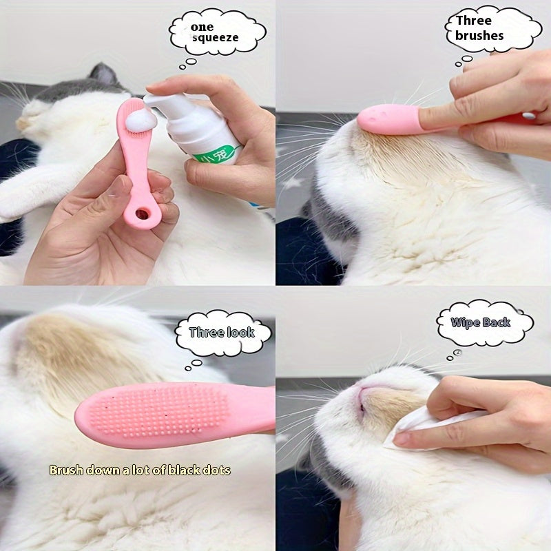 2pcs cat chin cleaning brush set cleaning brush universal