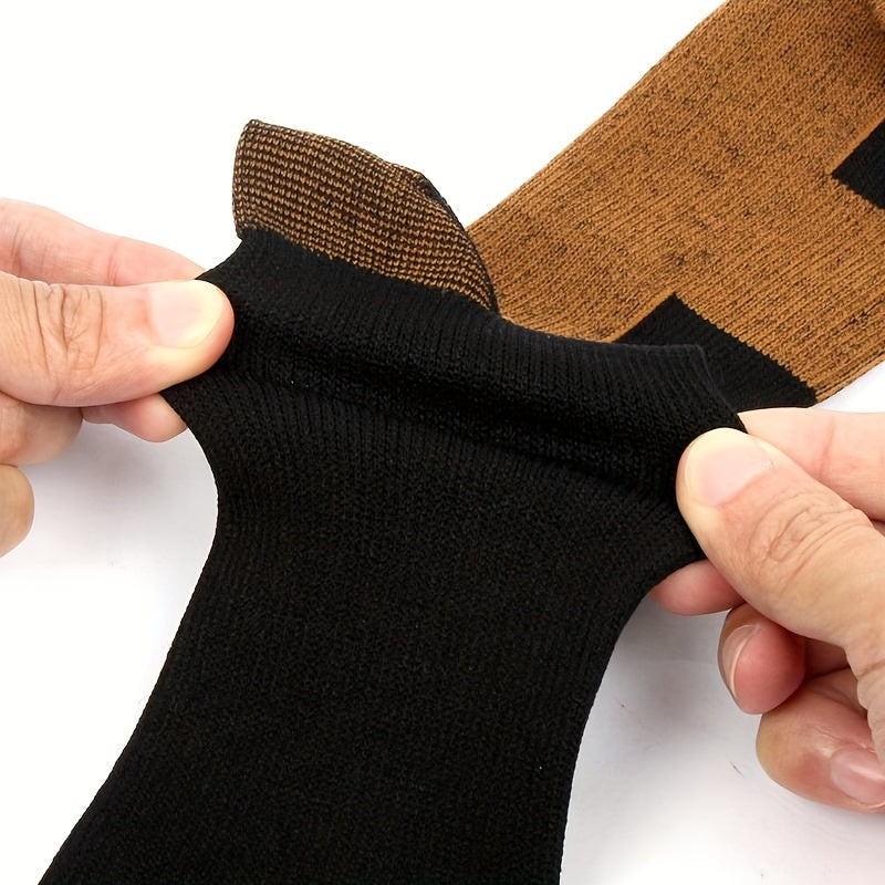 copper compression socks men women anti fatigue knee high
