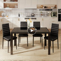 5 piece glass top dining set 5pcs glass dining table