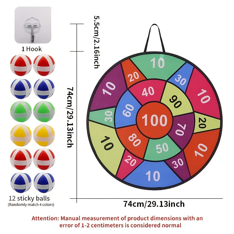 large size foldable   board sticky ball game set 12pcs