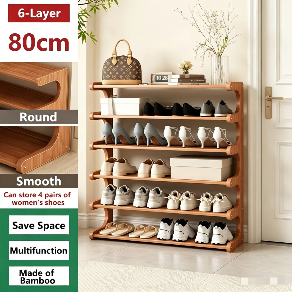 3 5 6 tier bamboo shoe rack bamboo shoe storage solution