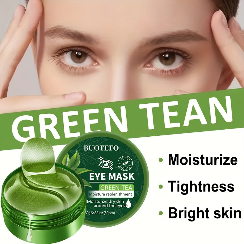 60 sheets instantly tightening green tea eye masks smoothens