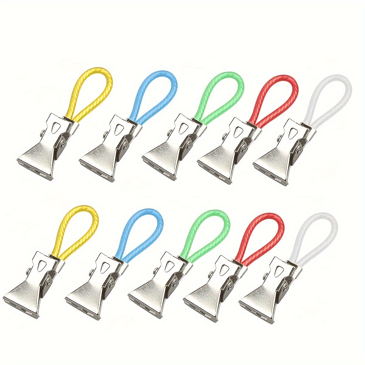 10pcs stylish metal towel clips versatile drying rack