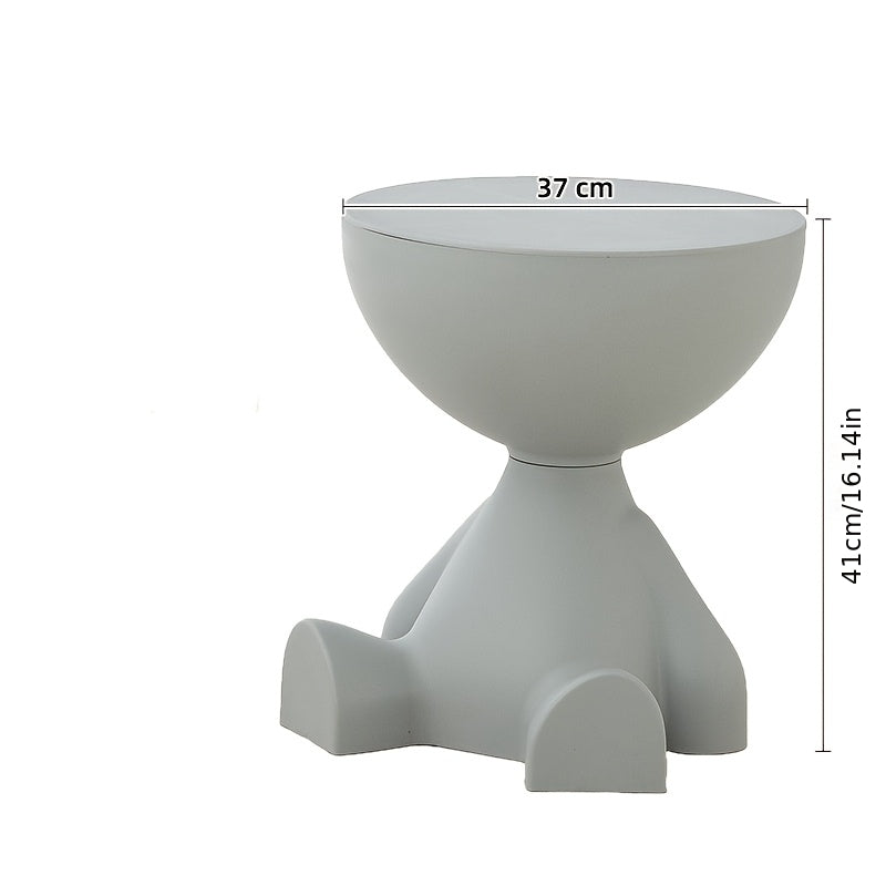 1pc modern creative bear shaped plastic bedside table