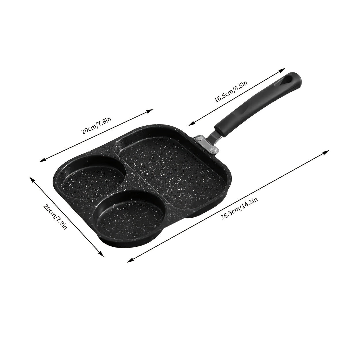 one breakfast pan multi compartment frying pan egg
