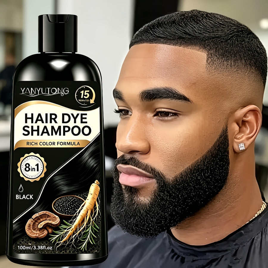 8 in 1   mens beard dye shampoo convenient fast